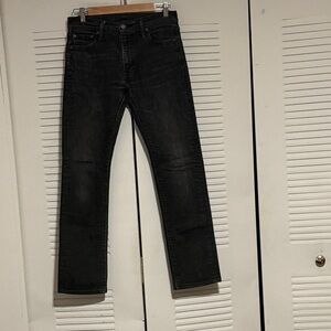 Levi's Men's 513 Black Straight Jeans